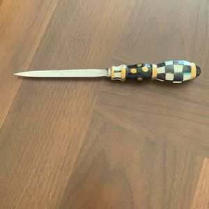Mackenzie Child Courtly Check letter opener